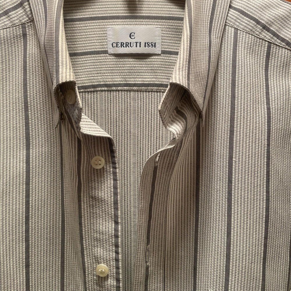 1881 Cerruti Men Button Down Shirt Size 42 (16 1/2)